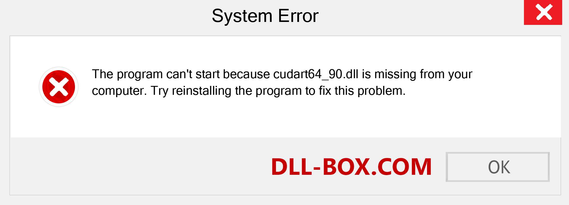  cudart64_90.dll file is missing?. Download for Windows 7, 8, 10 - Fix  cudart64_90 dll Missing Error on Windows, photos, images